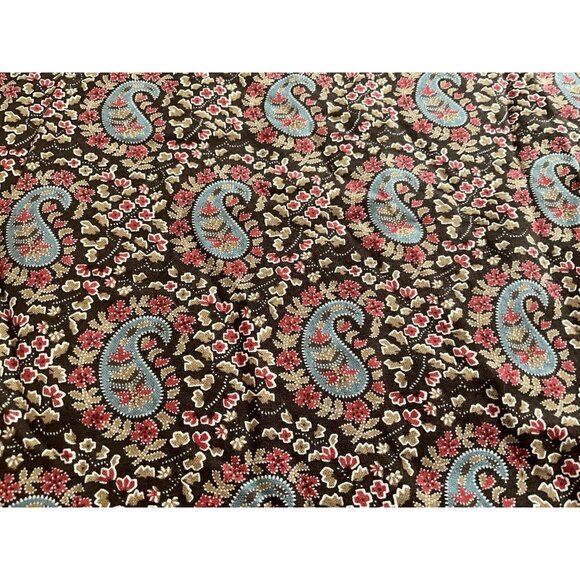 Howard Marcus "Hope" for Moda Fabrics Pattern 46082 Cotton Brown Paisley Print - Picture 6 of 8